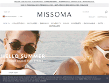Tablet Screenshot of missoma.com